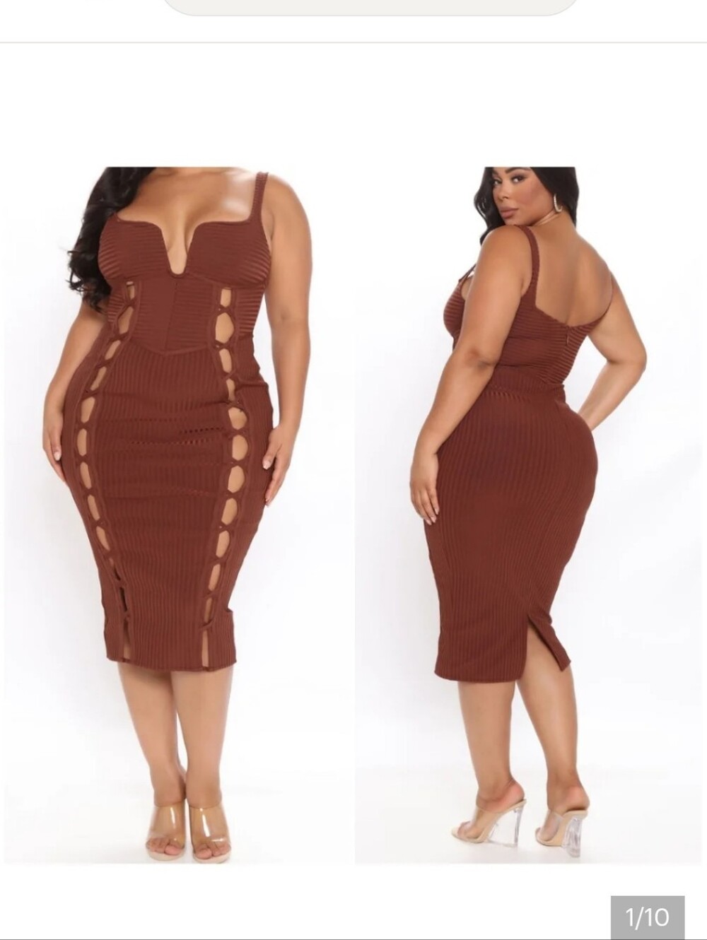 Fashion Nova NO Cuts GIVEN bandage DRESS